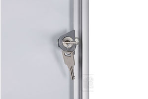 Clear Locking Doors